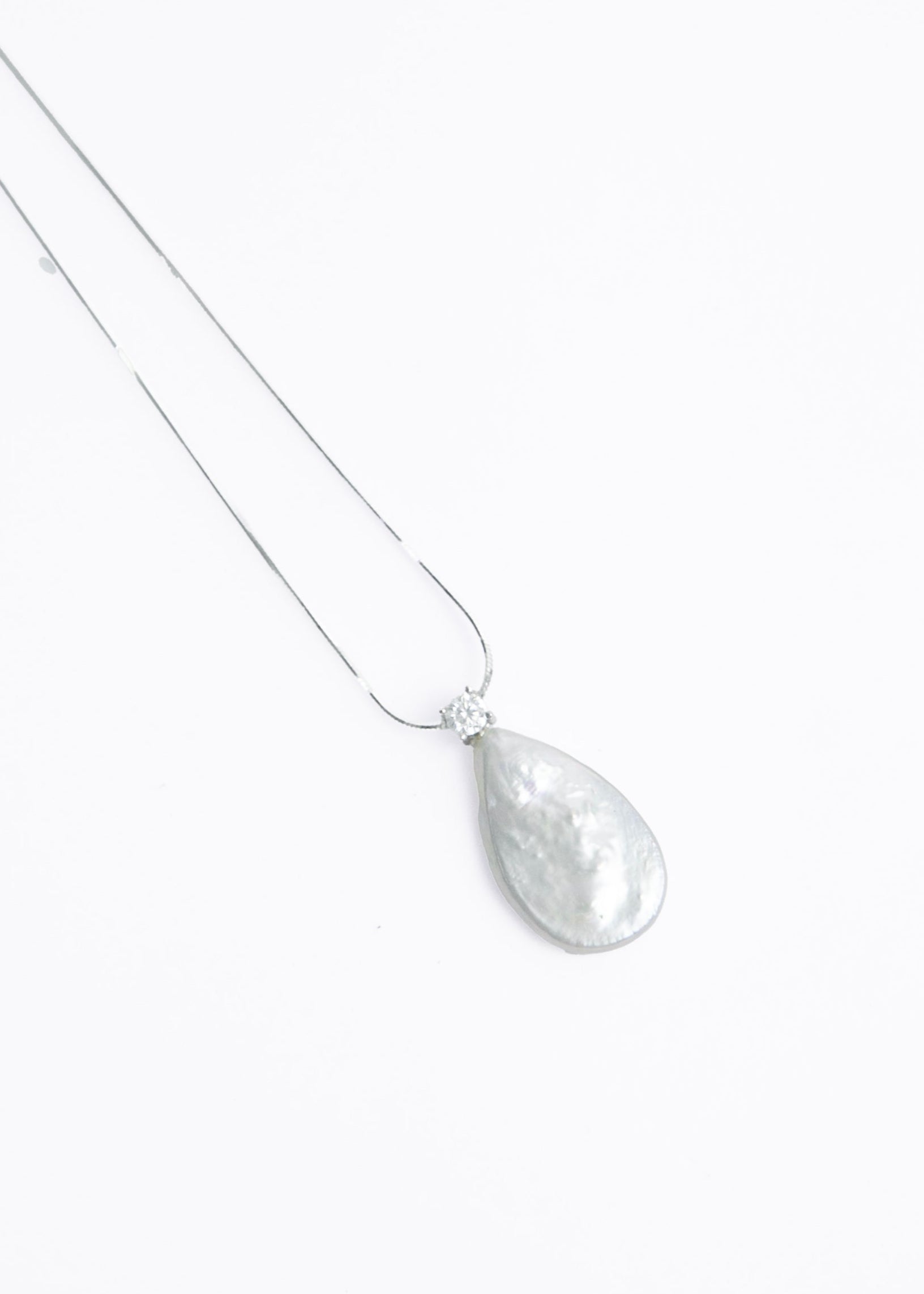 Water Droplet Baroque Pearl Necklace